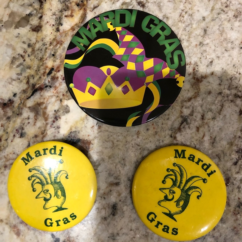 Mardi Gras Button Set